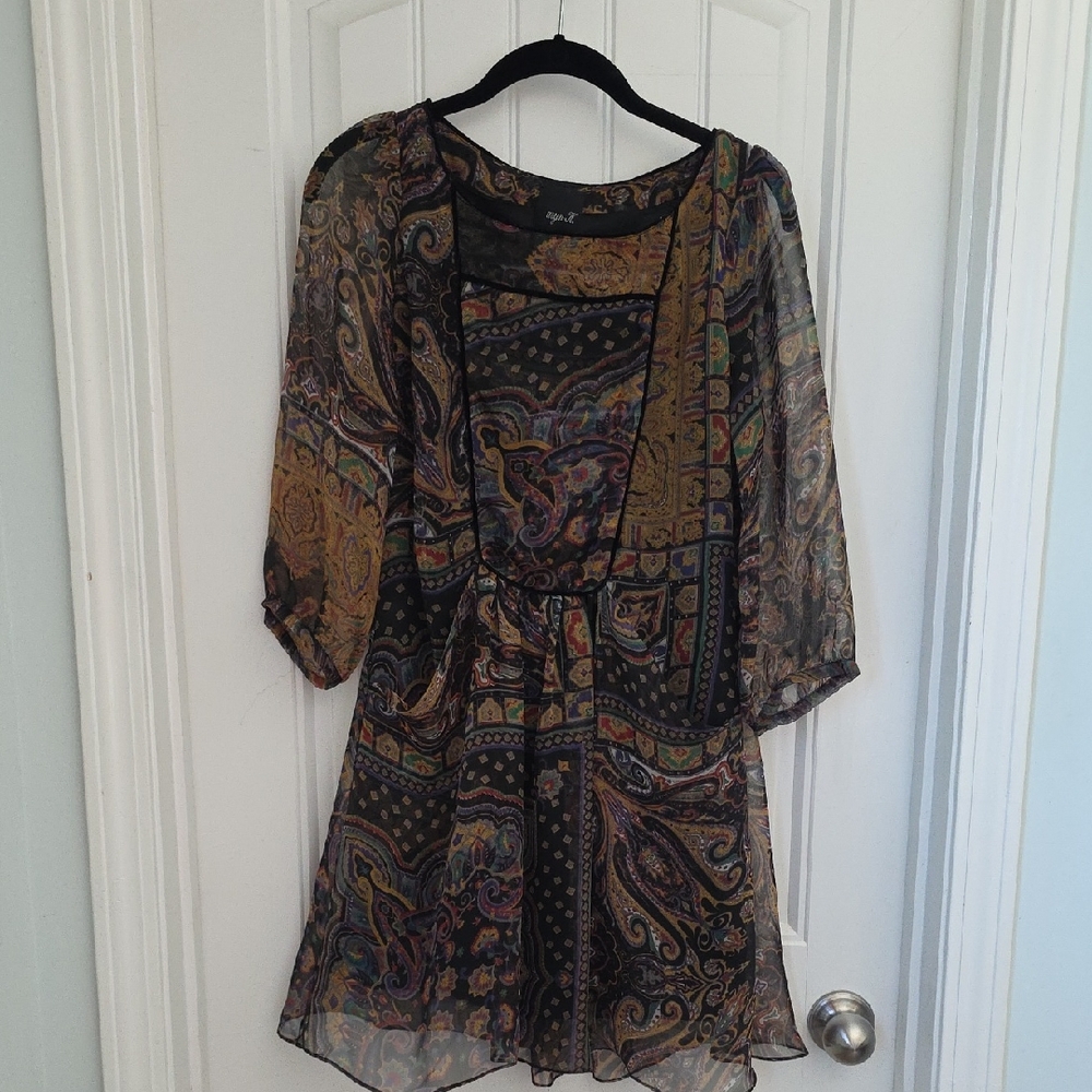 Aryn K. Multicolor Paisley Tunic